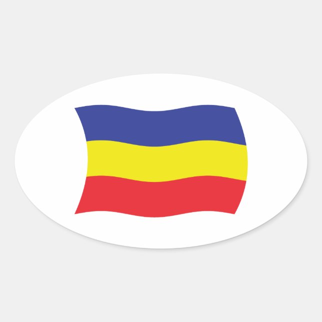 Khmer Kampuchea Krom Flag Sticker (Front)