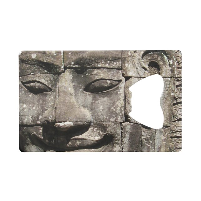 Khmer Stone Face ... Bayon Temple, Cambodia (Front (Horizontal))