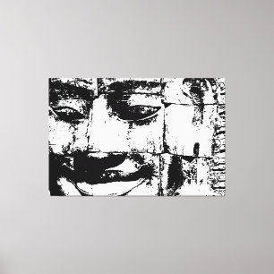 Khmer Stone Face ... Bayon Temple, Cambodia Canvas Print