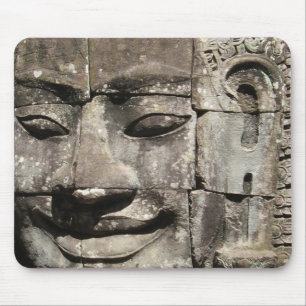 Khmer Stone Face ... Bayon Temple, Cambodia Mouse Mat