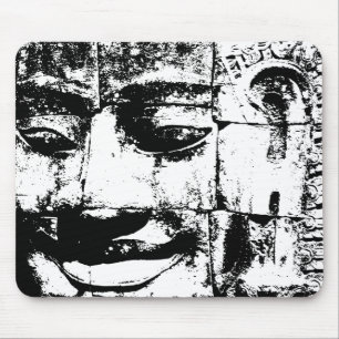 Khmer Stone Face ... Bayon Temple, Cambodia Mouse Mat