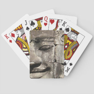 Khmer Stone Face ... Bayon Temple, Cambodia Playing Cards