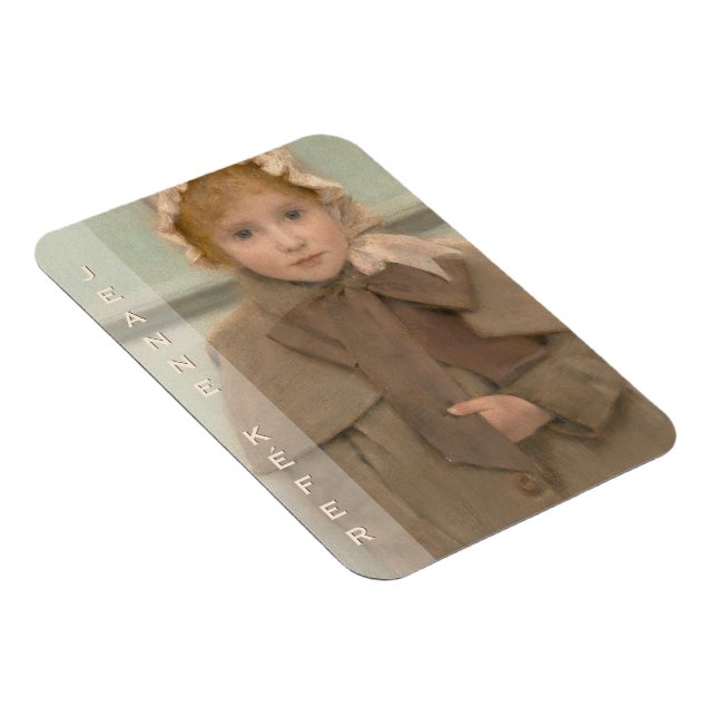 Khnopff Jeanne Kefer  CC0550 Fridge Art Collection Magnet (Right Side)
