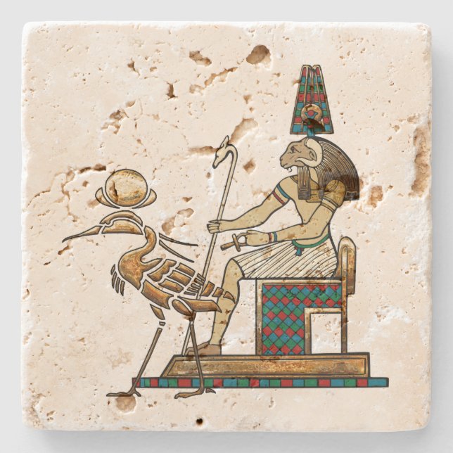Khnum Stone Coaster (Front)