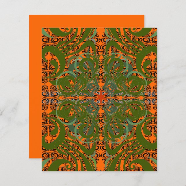 Khokhloma Exotique pattern (Front/Back)