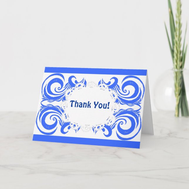 Khokhloma Exotique Thank You Card (Front)