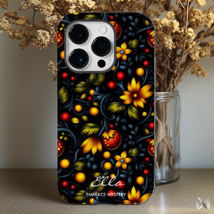 Khokhloma Floral Elegance - Modern Twist on Art Case-Mate iPhone 14 Pro Case