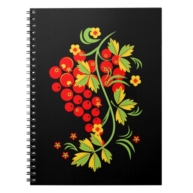 Khokhloma pattern notebook (Front)
