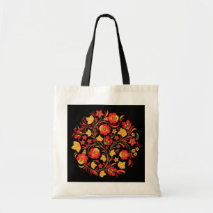 Khokhloma Russian Folk Art Tote Bag