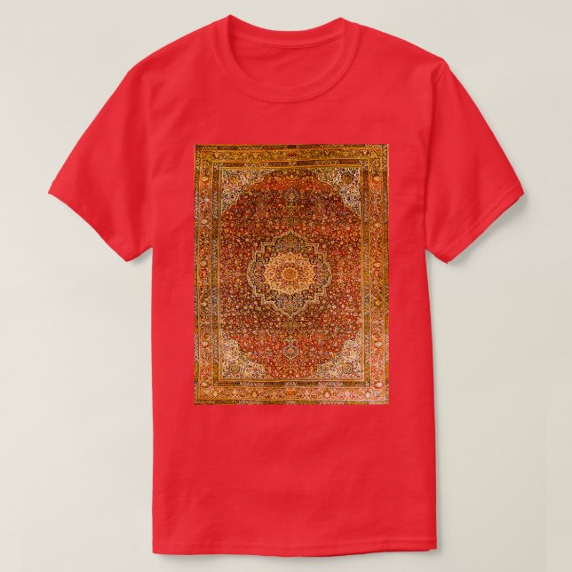 Khorasan Antique Persian Carpet Print  T-Shirt (Design Front)