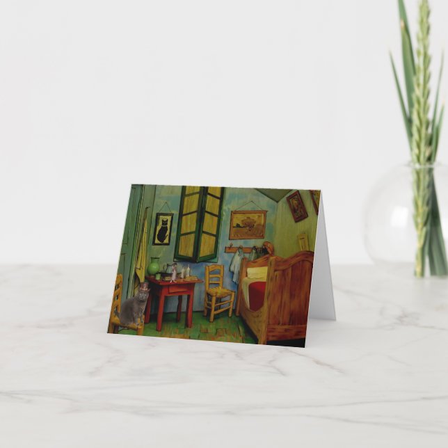 KHS Phinny Greeting Card-Pierce's Cat 3-25 Card (Front)