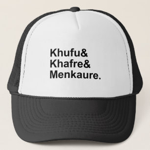 Khufu, Khafre, Menkaure Pyramids of Egypt & Giza Trucker Hat