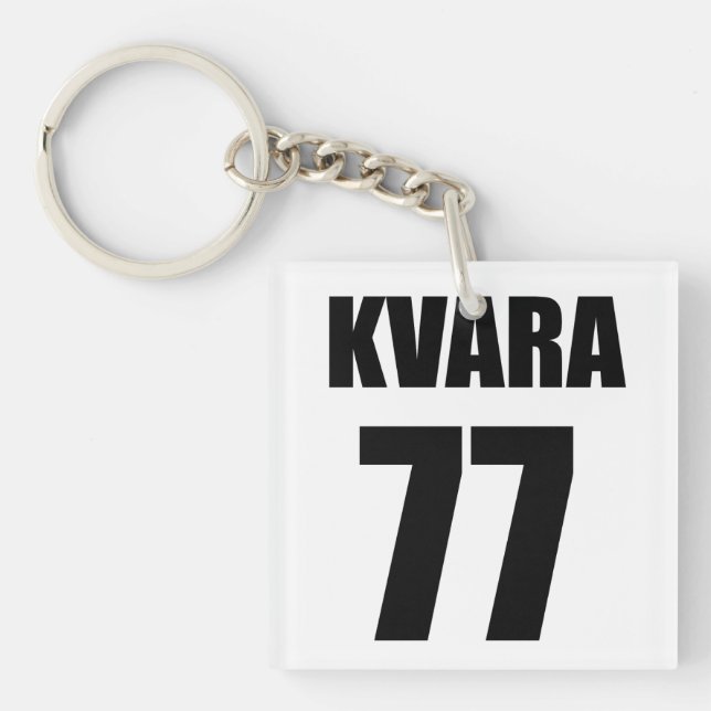 Khvicha Kvaratskhelia Key Ring (Front)