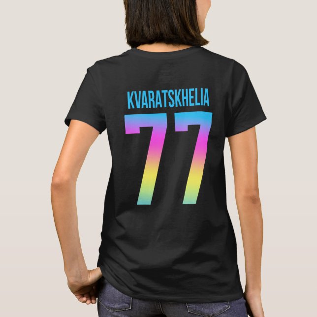 KHVICHA KVARATSKHELIA  T-Shirt (Back)