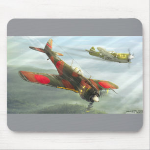 Ki-43 Oscar aeroplane Mouse Pad
