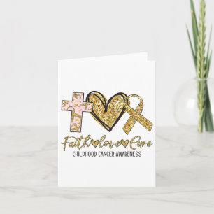 Ki Childhood Cancer Awareness Costume Faith Love C Card