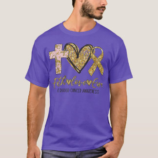Ki Childhood Cancer Awareness Costume Faith Love C T-Shirt