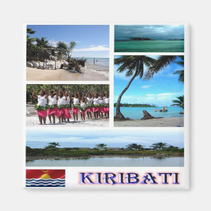 KI - Kiribati - mosaic collage Magnet