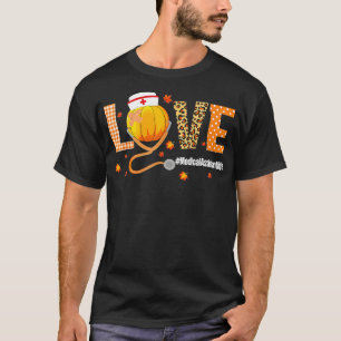 Ki Love Pumpkin Thanksgiving Medical T-Shirt
