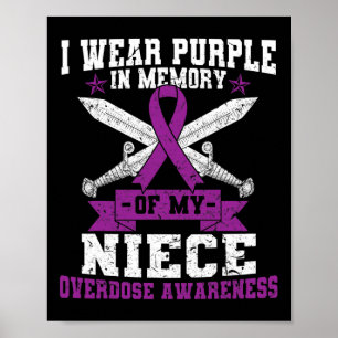 Ki Purple Ribbon Overdose Awareness Month Costume  Poster