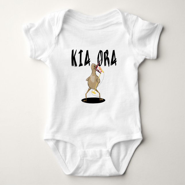 Kia Ora Kiwi Baby Bodysuit (Front)