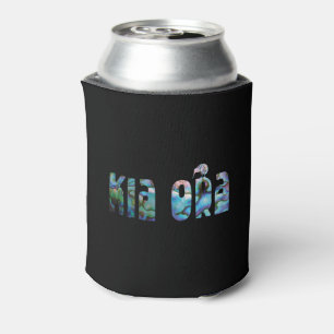 KIA ORA KIWI GREETING CAN COOLER