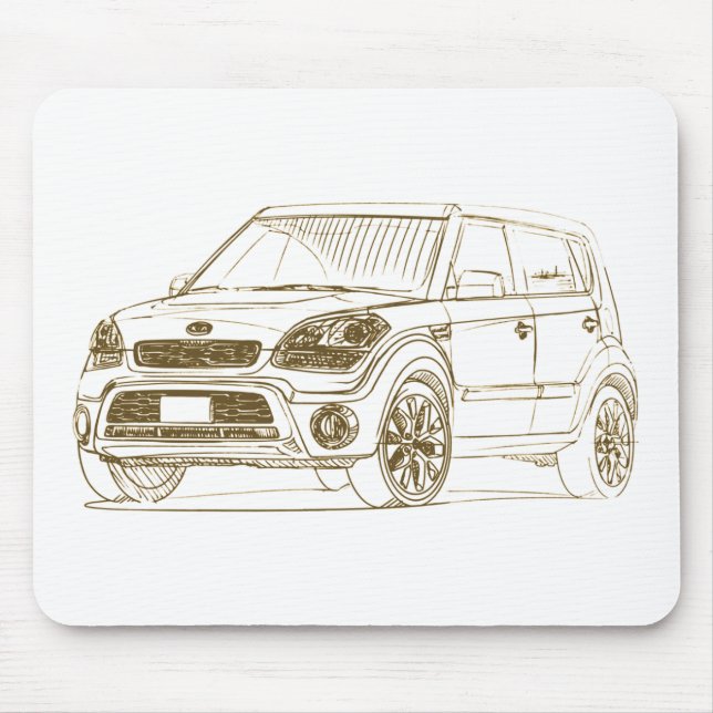 Kia Soul 2012 Mouse Mat (Front)