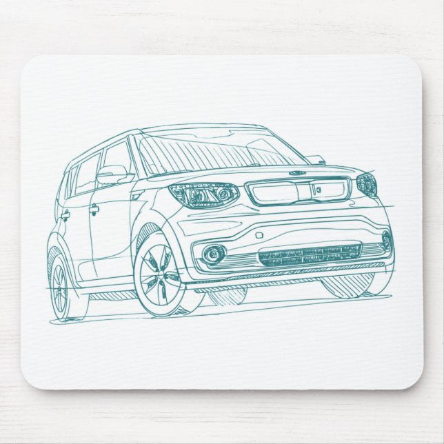 Kia Soul EV 2015 Mouse Mat (Front)