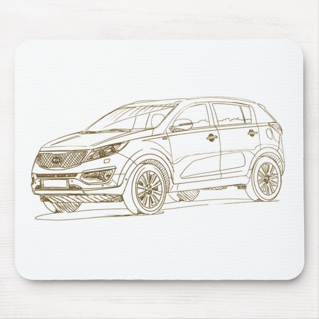 Kia Sportage 2014 Mouse Mat (Front)