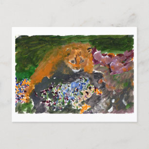 Kia the cat postcard