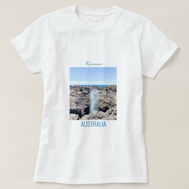 Kiama Blowhole NSW Australia T-Shirt (Design Front)