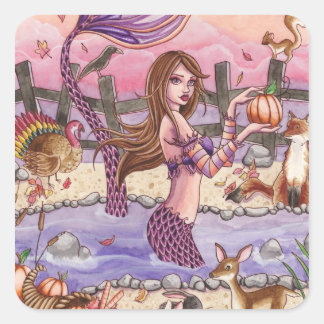 Kiandra - Thanksgiving Mermaid Sticker