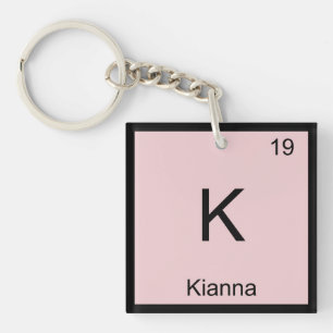 Kianna Name Chemistry Element Periodic Table Key Ring