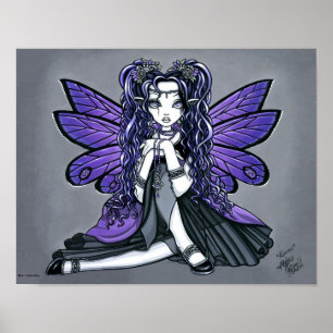 "Kiara" Gothic Butterfly Fairy Princess Poster