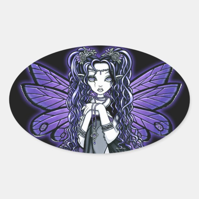 "Kiara" Gothic Butterfly Fairy Princess Stickers (Front)