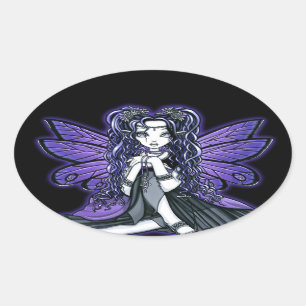 "Kiara" Gothic Butterfly Fairy Princess Stickers
