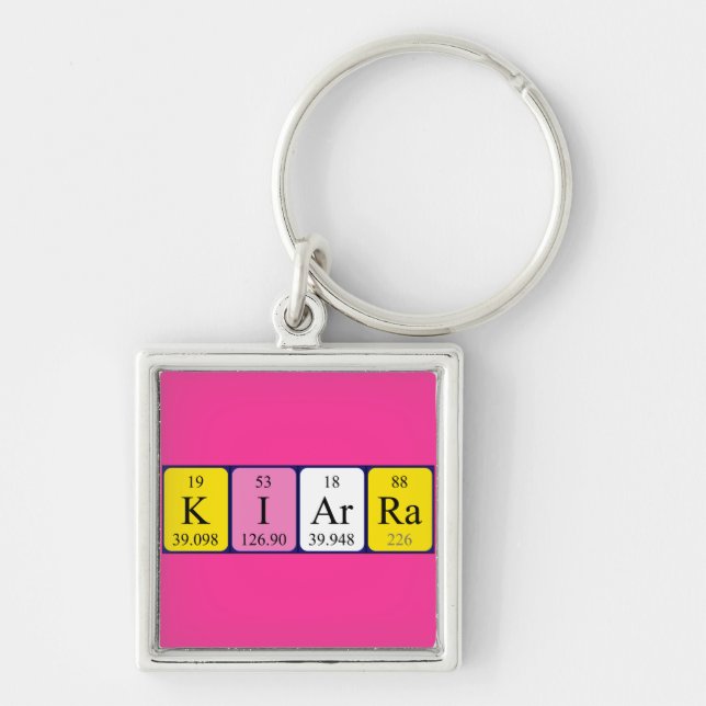 Kiarra periodic table name keyring (Front)