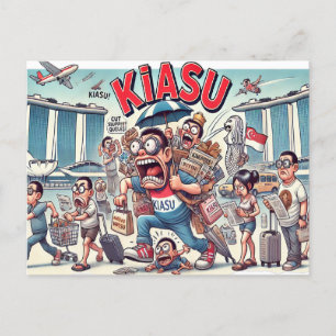 Kiasu Spirit of Singapore - Postcard Determination
