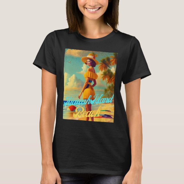 Kiawah Island Beach South Carolina Parasdise Beaut T-Shirt (Front)