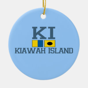 Kiawah Island. Ceramic Tree Decoration
