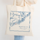 Kiawah Island SC Navy Blue Wedding Favour Welcome Tote Bag<br><div class="desc">Thank your guests with this elegant navy blue coastal South Carolina map-themed wedding favour tote bag, perfect for a Kiawah Island celebration. Whether your wedding is at The Ocean Course, The Sanctuary, or Mingo Point, this stylish tote combines Southern elegance with coastal charm. Ideal for holding favours, welcome gifts, or...</div>