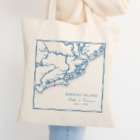Kiawah Island SC Navy Blue Wedding Favour Welcome