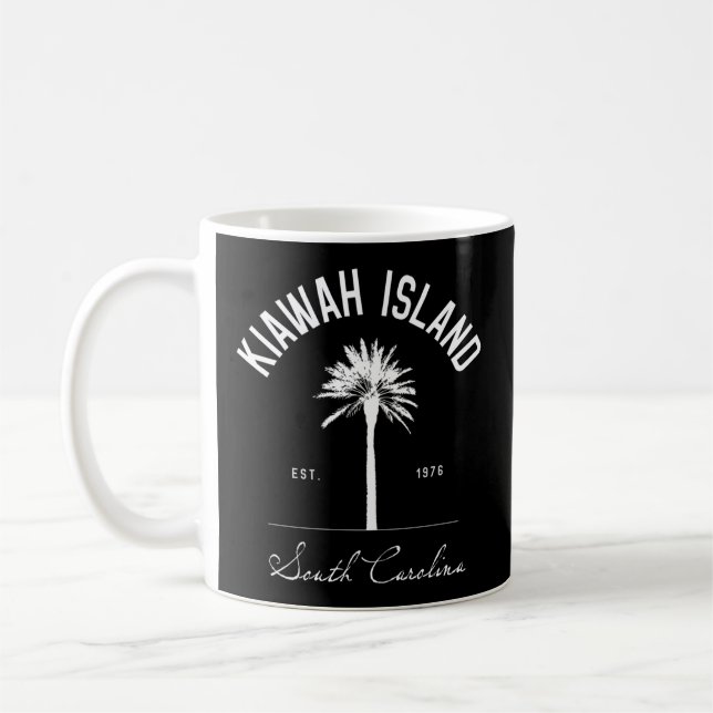 Kiawah Island Sc Park Palm Tree Golf Coffee Mug (Left)