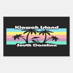 Kiawah Island South Carolina Rectangular Sticker