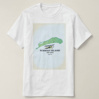 Kiawah Island South Carolina USA map T-Shirt