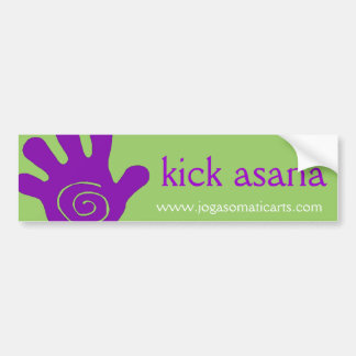 kick asana bumper sticker