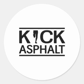 Kick Asphalt Classic Round Sticker