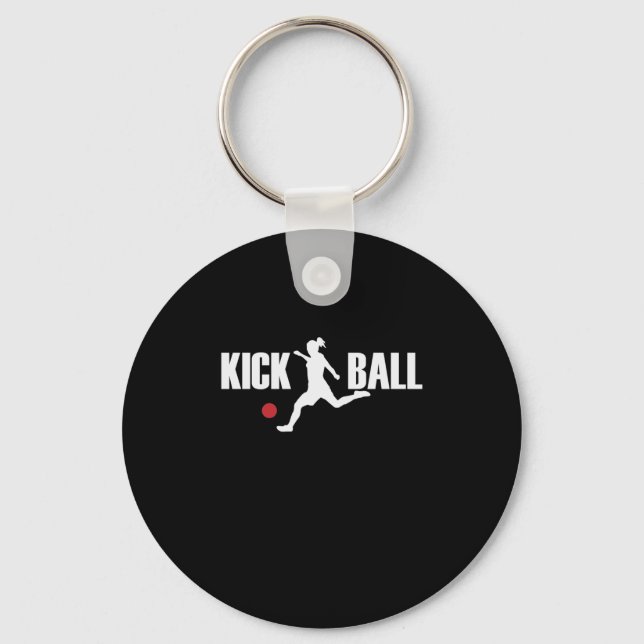 Kick Ball Gummiball Kickball Sport Amerika Key Ring (Front)