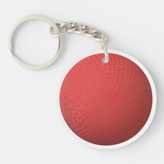 Kick Ball ID Bag TAG Personalised Text Keychain (Front)