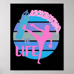 Kick Boxing Martial Arts Boxer Girls Kickboxing Is Poster